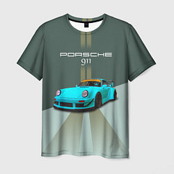 Мужская футболка Порше 911 спортивный немецкий автомобиль