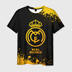 Мужская футболка Real Madrid - gold gradient