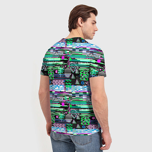 Мужская футболка Abstract color pattern / 3D-принт – фото 4