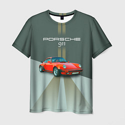 Мужская футболка Porsche спортивный немецкий автомобиль