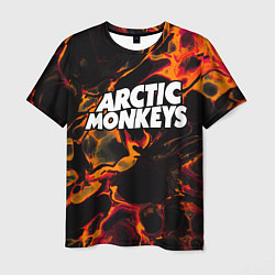 Мужская футболка Arctic Monkeys red lava