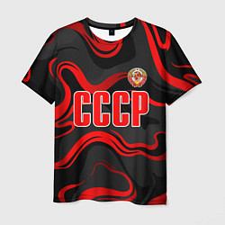 Мужская футболка СССР - red stripes