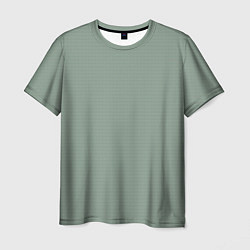 Мужская футболка Светлый серо-зелёный текстурированный