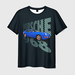 Мужская футболка Немецкая спортивная машина Porsche 968