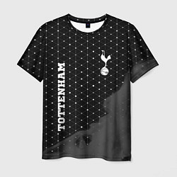 Футболка мужская Tottenham sport на темном фоне вертикально, цвет: 3D-принт