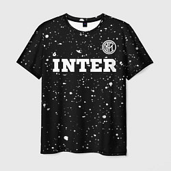 Мужская футболка Inter sport на темном фоне посередине