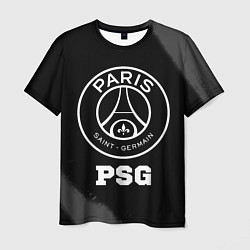 Мужская футболка PSG sport на темном фоне