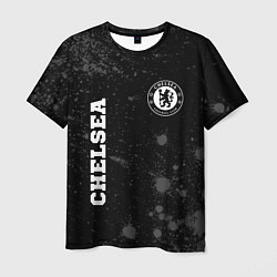 Футболка мужская Chelsea sport на темном фоне вертикально, цвет: 3D-принт