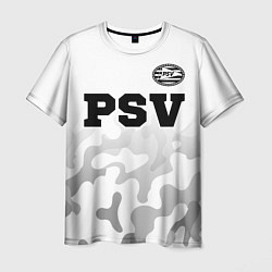 Мужская футболка PSV sport на светлом фоне посередине