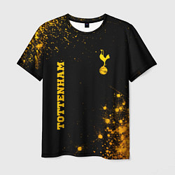 Мужская футболка Tottenham - gold gradient вертикально