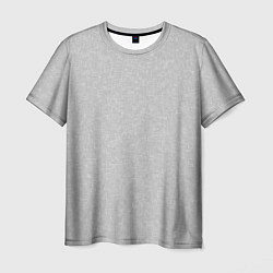 Мужская футболка Однотонный светло-серый текстурированный