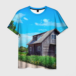Мужская футболка Дом в деревне