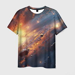 Мужская футболка Вселенная и планеты