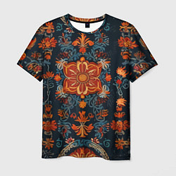 Мужская футболка Текстуры в славянском стиле