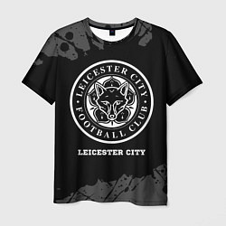 Мужская футболка Leicester City sport на темном фоне