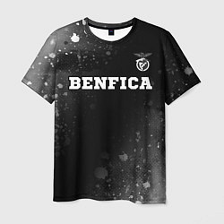 Мужская футболка Benfica sport на темном фоне посередине