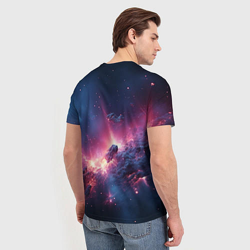 Мужская футболка Взрыв в космосе / 3D-принт – фото 4
