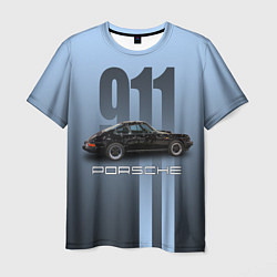 Мужская футболка Винтажный автомобиль Porsche