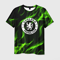 Мужская футболка Chelsea sport club fc fire