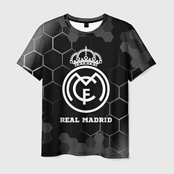 Мужская футболка Real Madrid sport на темном фоне