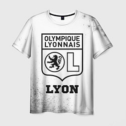 Мужская футболка Lyon sport на светлом фоне