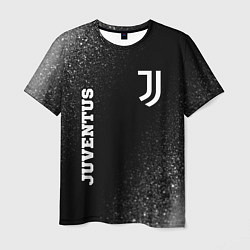 Футболка мужская Juventus sport на темном фоне вертикально, цвет: 3D-принт