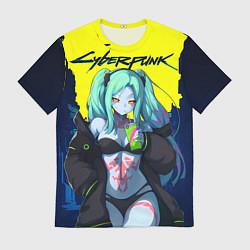 Мужская футболка Ребекка - бегущие по краю