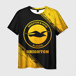 Мужская футболка Brighton - gold gradient