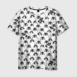 Мужская футболка Узор с пингвинами