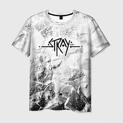 Футболка мужская Stray white graphite, цвет: 3D-принт