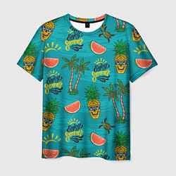Мужская футболка Enjoy summer pattern - pineapple
