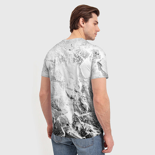 Мужская футболка Sporting white graphite / 3D-принт – фото 4