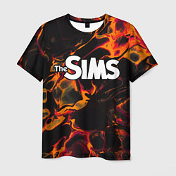 Мужская футболка The Sims red lava