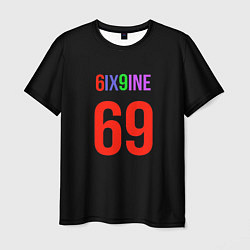 Мужская футболка 6ix9ine logo