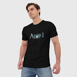 Футболка мужская AION logo, цвет: 3D-принт — фото 2