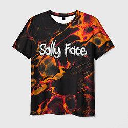 Мужская футболка Sally Face red lava