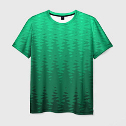 Мужская футболка Зелёный абстрактный градиент
