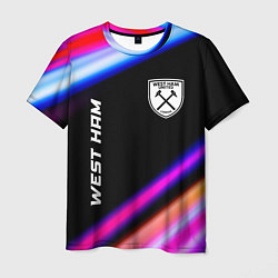Футболка мужская West Ham speed game lights, цвет: 3D-принт