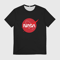 Мужская футболка Nasa logo red