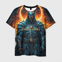 Мужская футболка Elden Ring рыцарь в черном