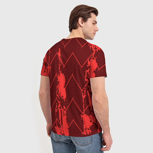 Мужская футболка Абстрактный узор с концепцией / 3D-принт – фото 4