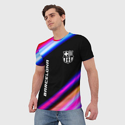 Футболка мужская Barcelona speed game lights, цвет: 3D-принт — фото 2