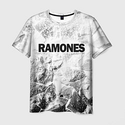 Мужская футболка Ramones white graphite