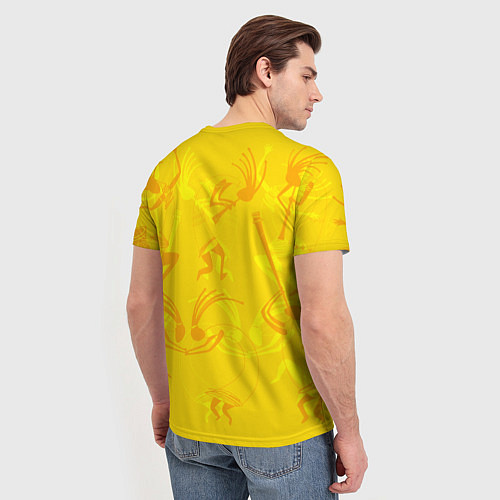Мужская футболка Танцующие Кокопелли / 3D-принт – фото 4