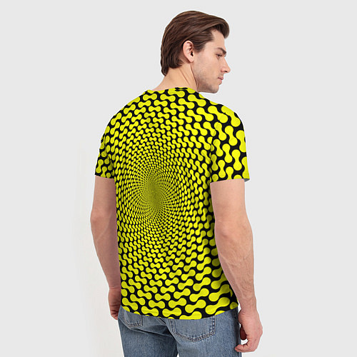 Мужская футболка Ядовитая геометрическая иллюзия / 3D-принт – фото 4