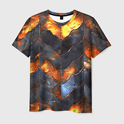 Мужская футболка Чешуя в огне