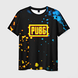 Мужская футболка PUBG огненное лого