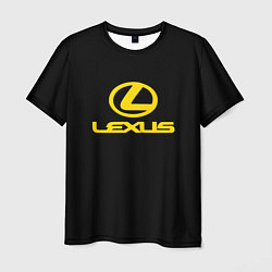 Мужская футболка Lexus yellow logo