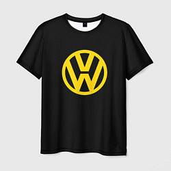 Мужская футболка Volkswagen logo yellow