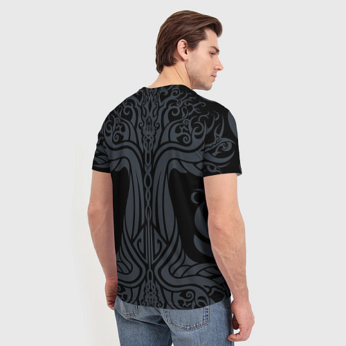 Мужская футболка Древо миров с символьным узлом - боги и предки / 3D-принт – фото 4